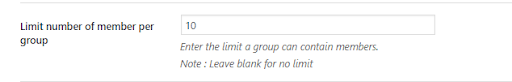 limit number of members in a BuddyPress Groups,Private Community