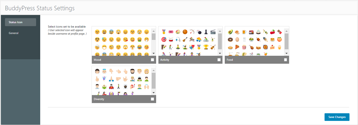 BuddyPress Status