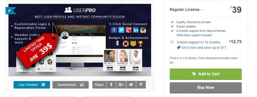 create social network user profile