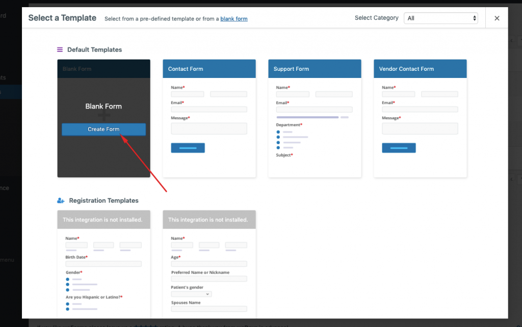 Create a Form
