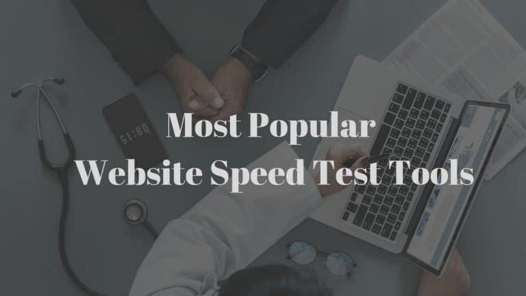 Website Speed Test Tools