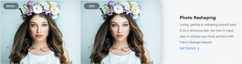 Reshape your photo,online photo editor 2019