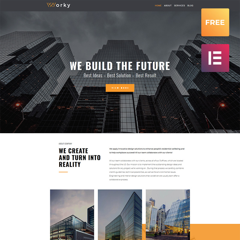 Worky lite- Premium and Free WordPress Themes