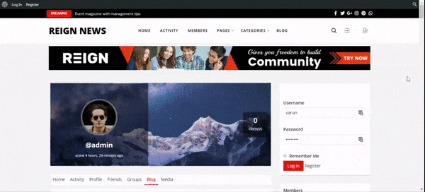 Create blogs