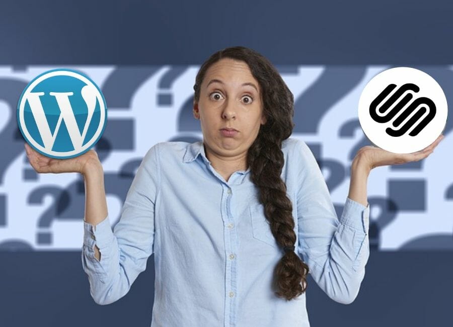 WordPress and Squarespace
