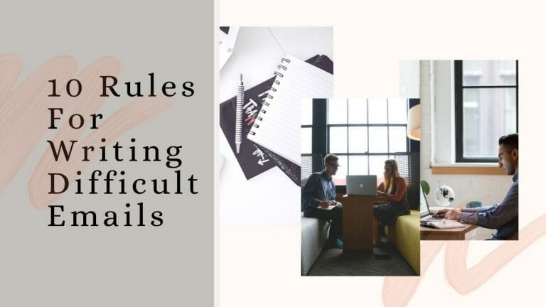 writing difficult emails