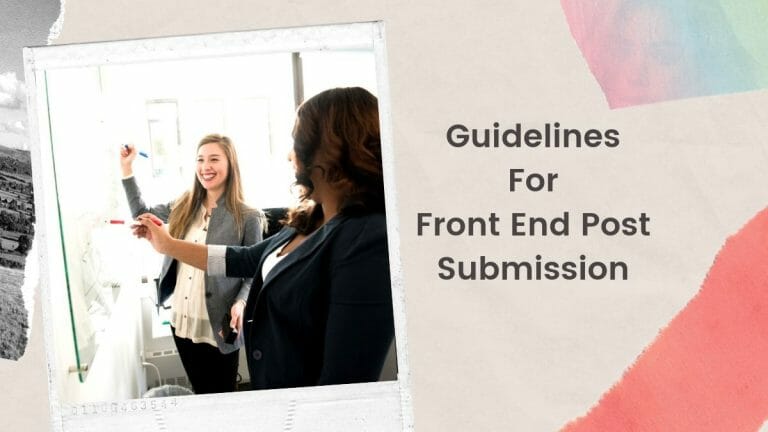 Front End Post Submission WordPress