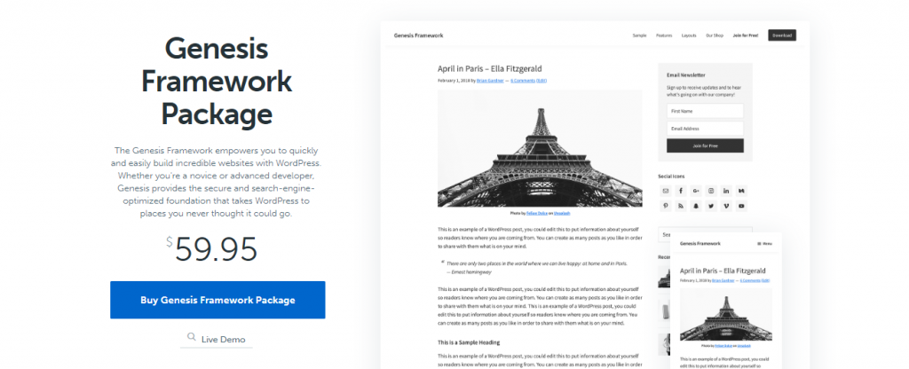 WordPress frameworks