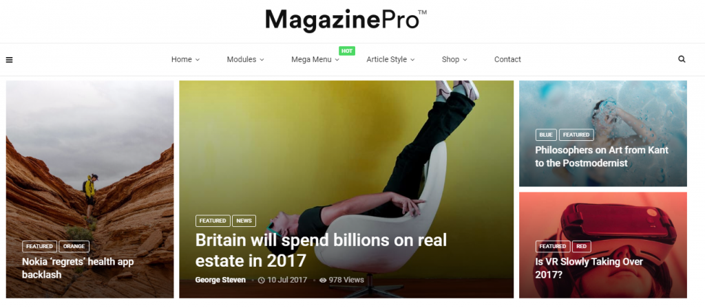 blog magazine and newspaper WordPress theme