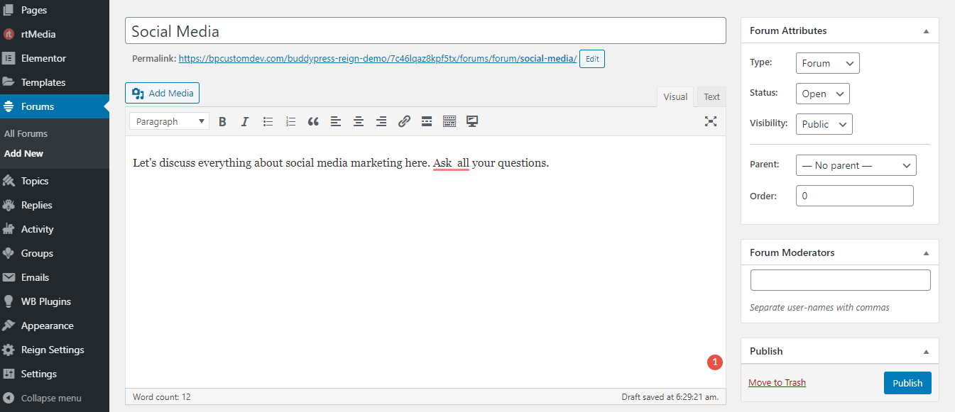 bbpress wordpress plugin tutorial