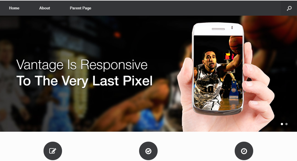vantage: Free WordPress Blog Themes