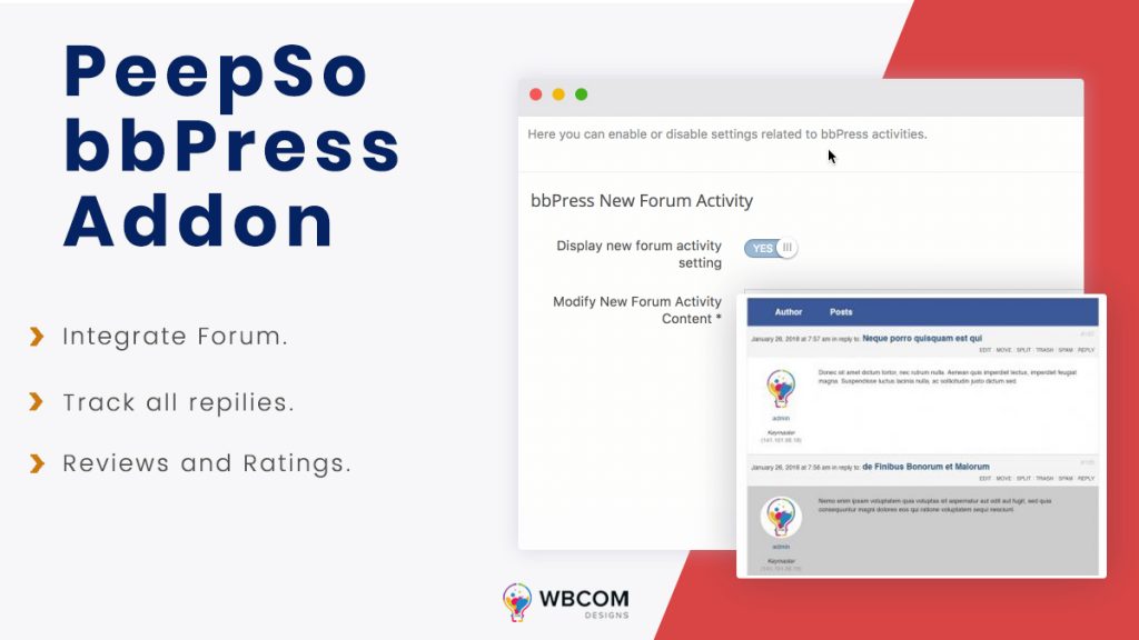 PeepSo bbPress addon