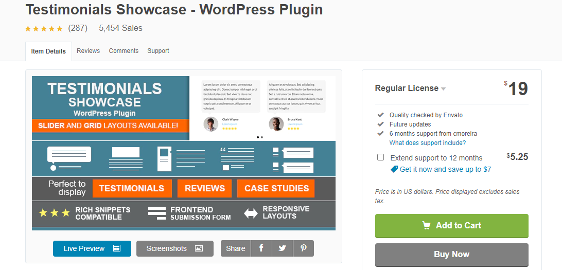 WordPress Testimonial Plugin