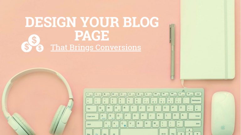 Design Your Blog Page