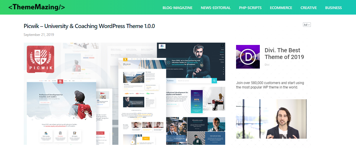 WordPress theme for speaker