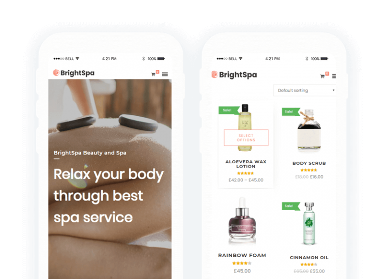 Mobile friendly- BrightSpa Salon And Spa WordPress Theme Review
