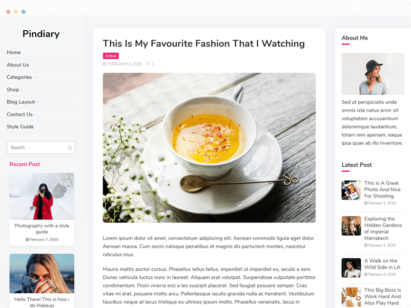 Blogging, Magazine And News Theme