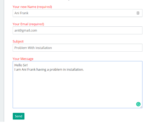 User demo data