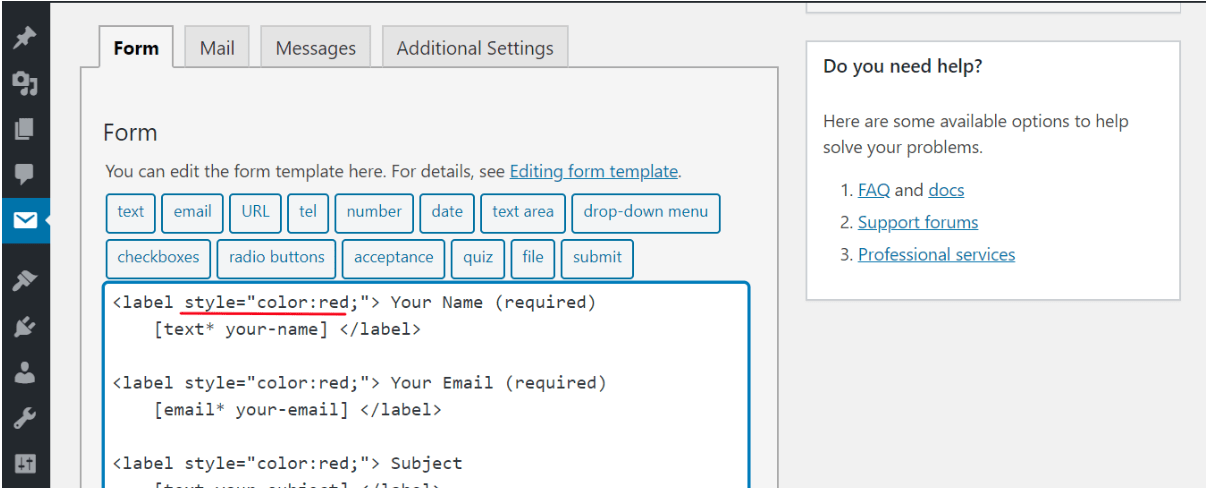 Contact form 7