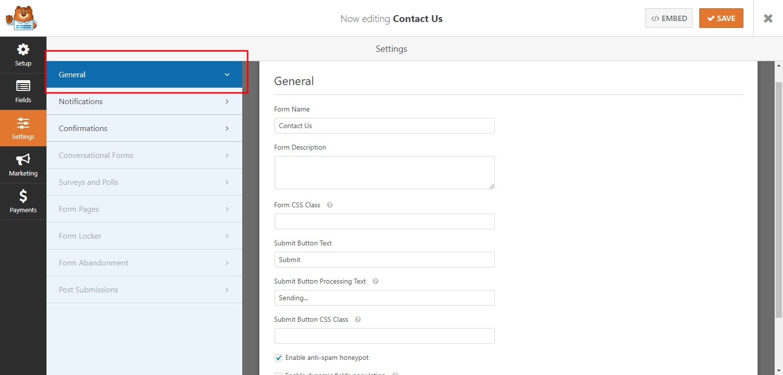 WPForms plugin