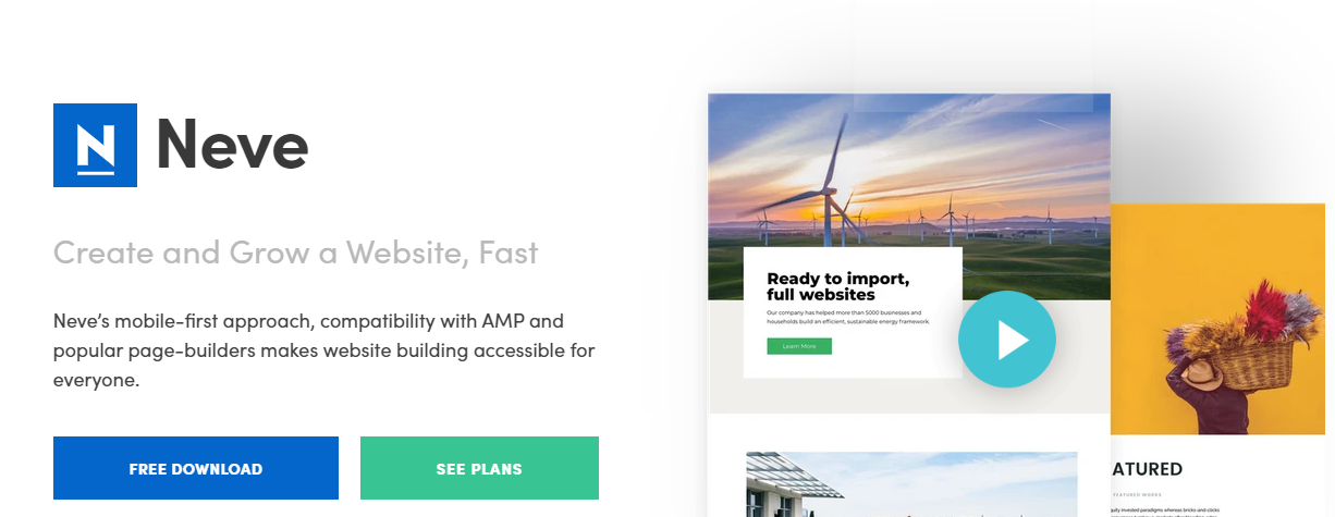 neve wordpress theme