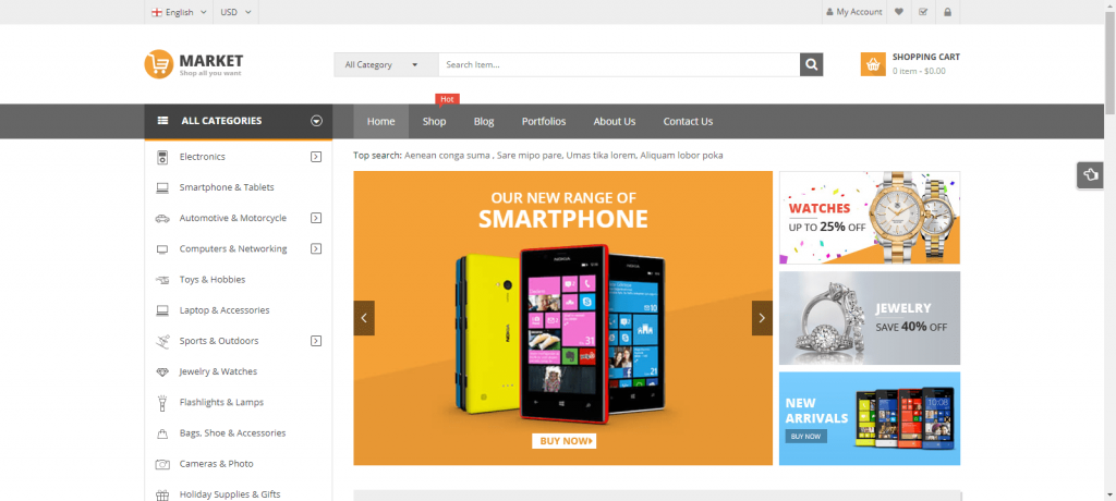 multivendor theme for marketplace