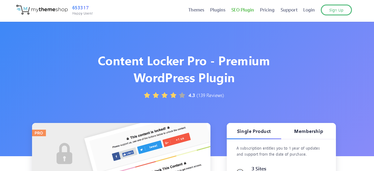 Content locker Pro