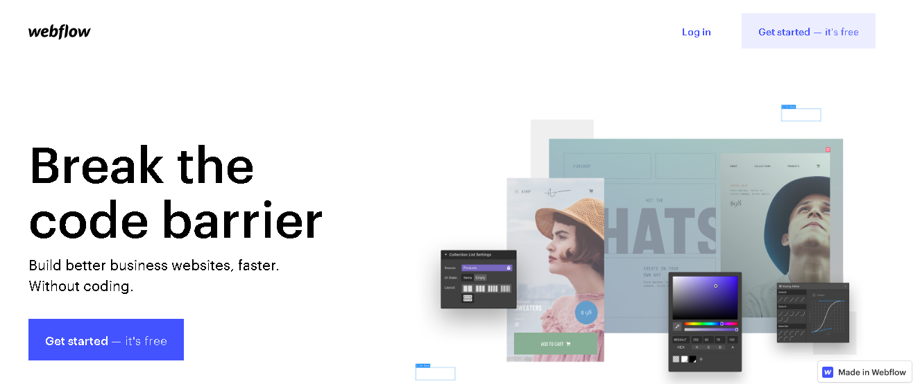 webflow- Web flow vs Element or vs Shopify