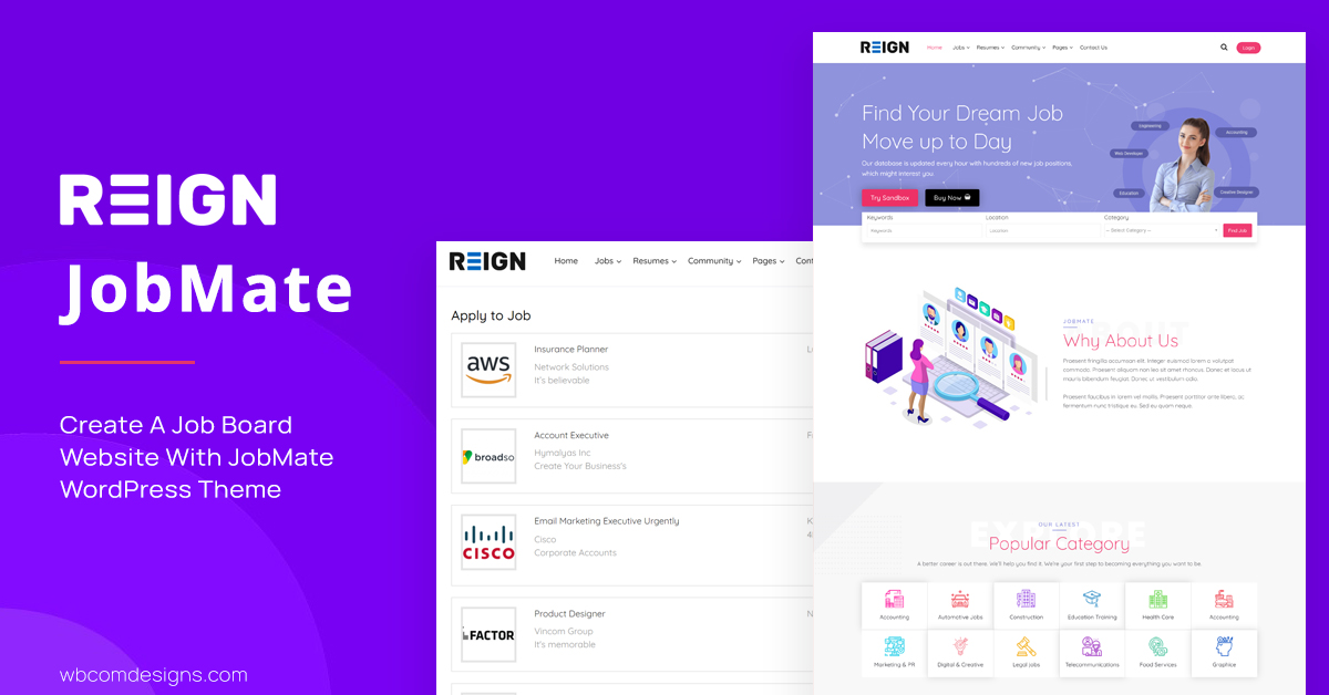 Jobmate WordPress Theme