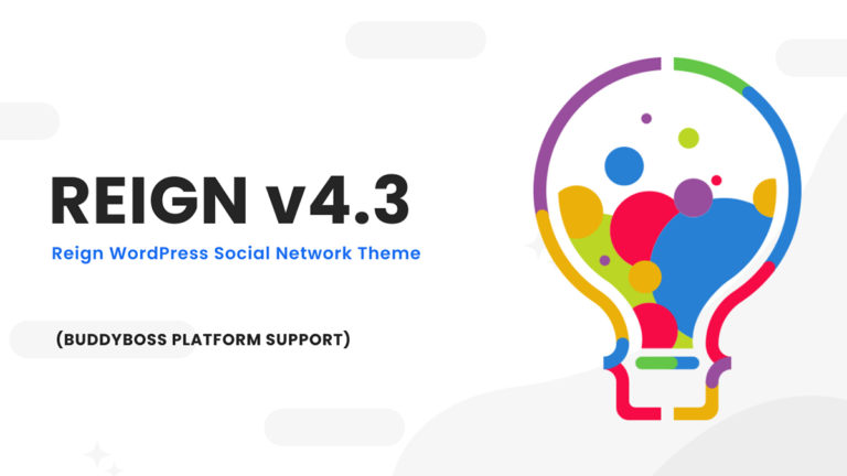 Reign BuddyPress BuddyBoss Platform Theme