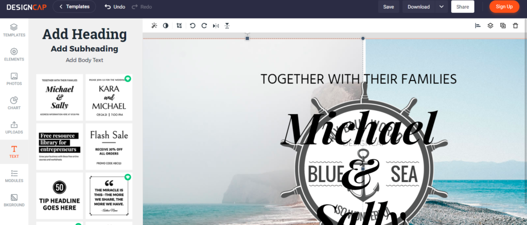 Social Media Graphics Editor