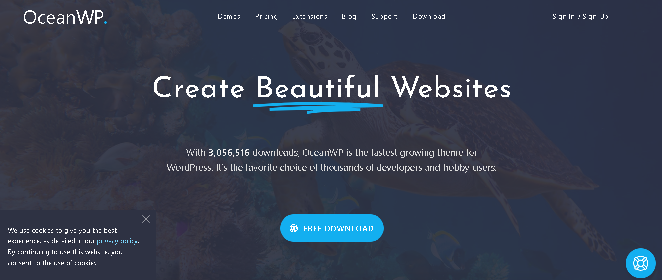 OceanWP- Martial arts website