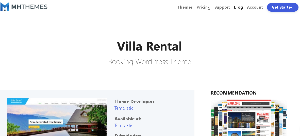 Villa Rental