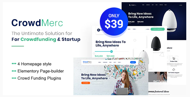 Crowdfunding WordPress Themes