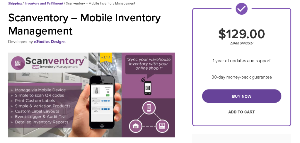 Scanventory plugin