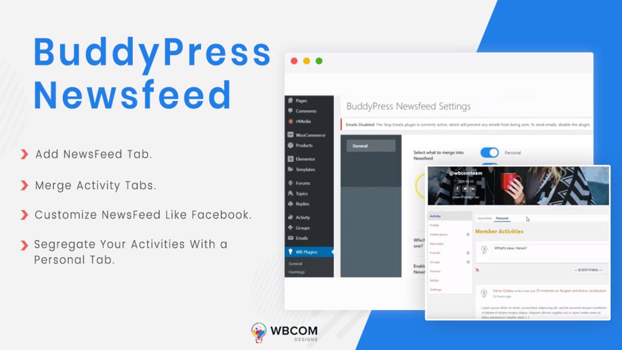 BuddyPress Newsfeed- BuddyPress Themes and plugins
