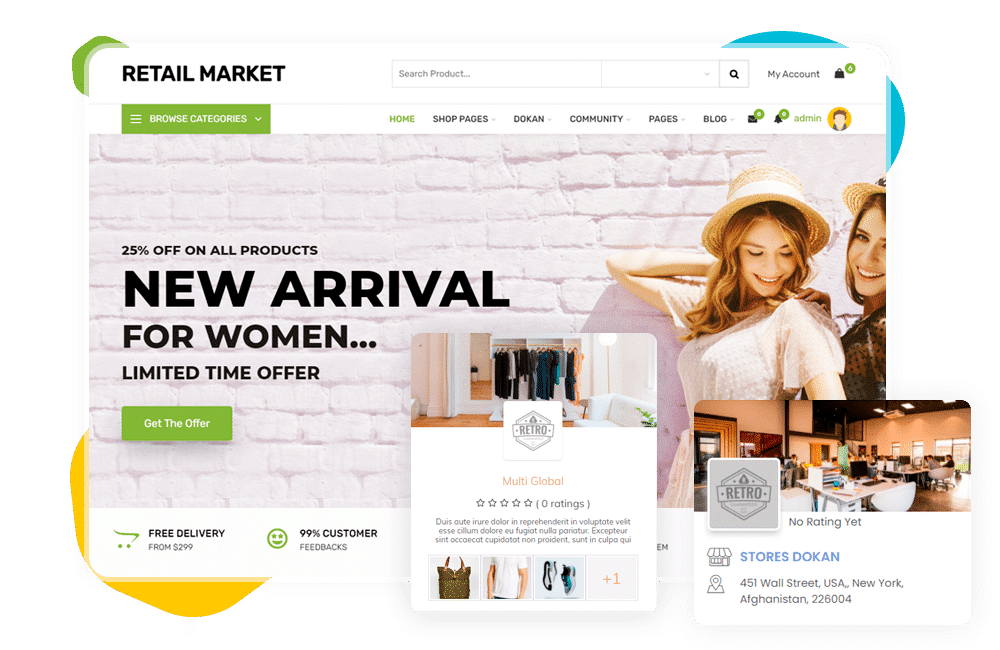 Retail Market wordpress theme