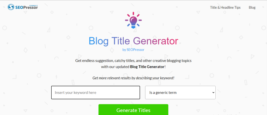 Blog Title Generator