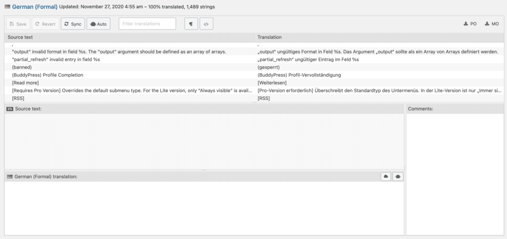 WordPress Demo Deutsch