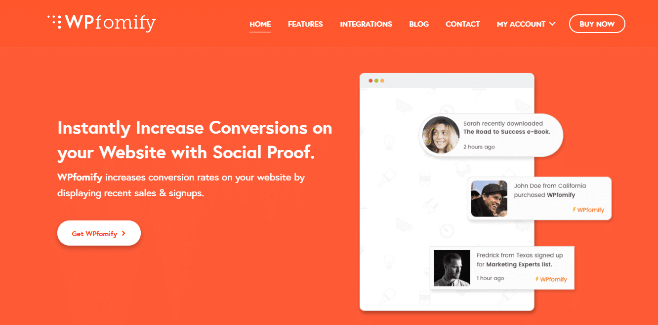 Social Proof Plugins WPfomify