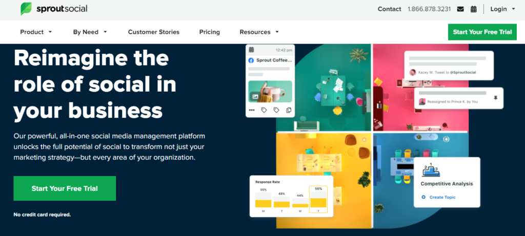 Sprout social media management tool 