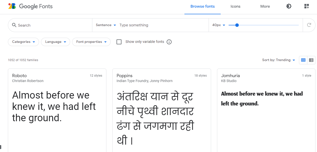 Google Fonts