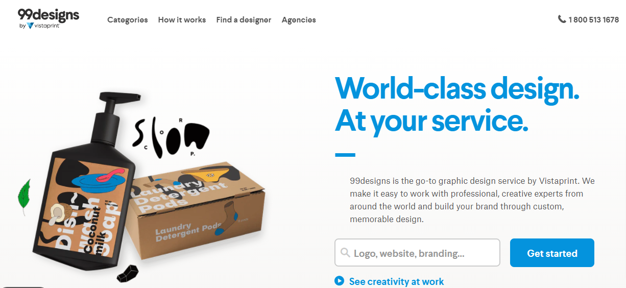99Designs.com- Fiverr Alternatives