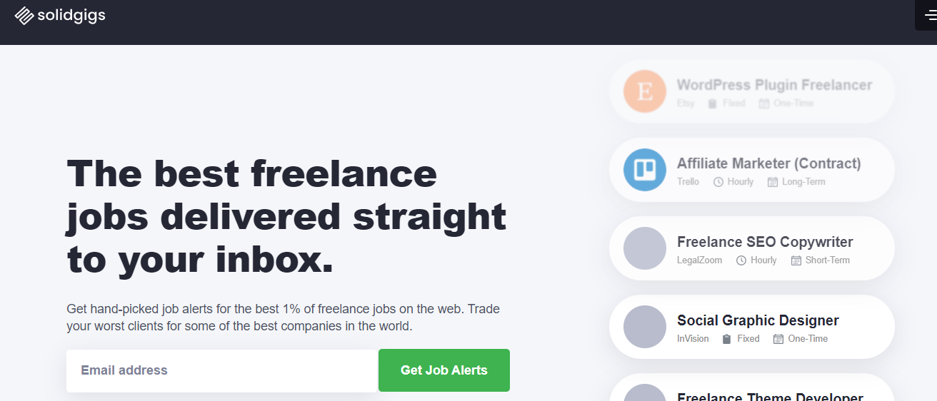 Solidgigs- Fiverr Alternatives