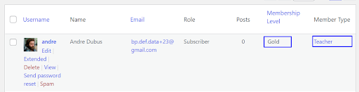 Paid Memberships