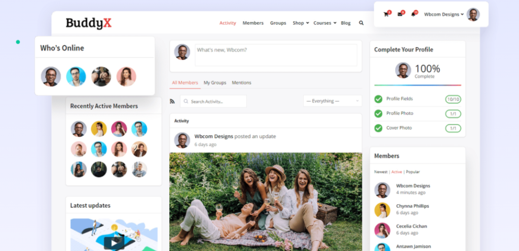 free BuddyPress theme