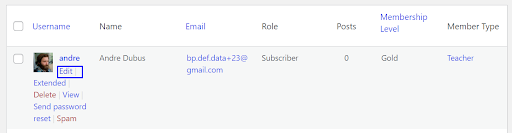 Paid Memberships