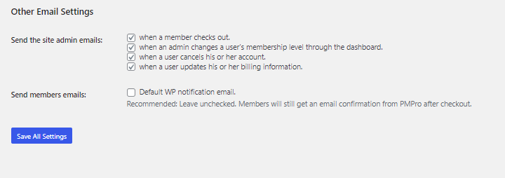 Email Setting