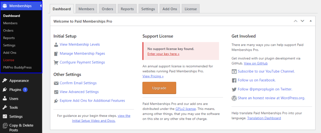Paid Memberships Pro