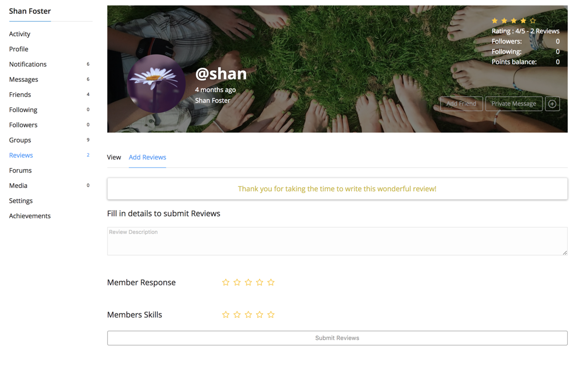 BuddyPress Reviews Plugins